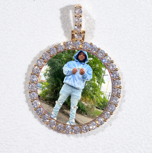 3D CIRCLE CUSTOM PICTURE PENDANT SMALL SIZE