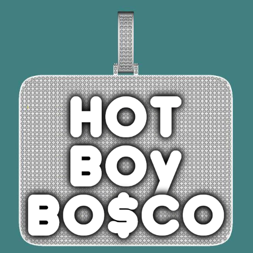 CUSTOM LETTER NECKLACE 3D BIG SQUARE