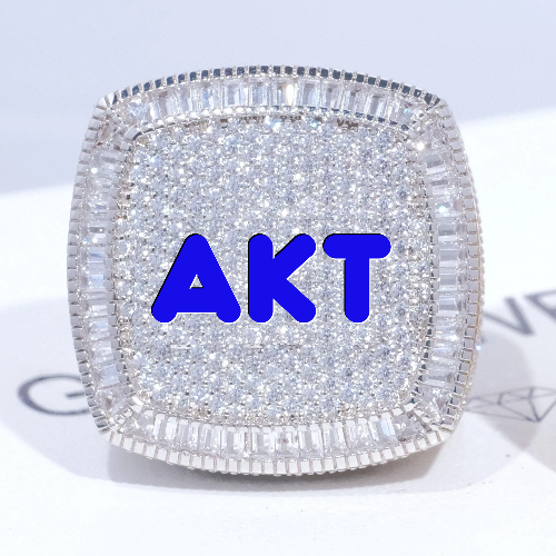CUSTOM LETTER 3D ICED RING
