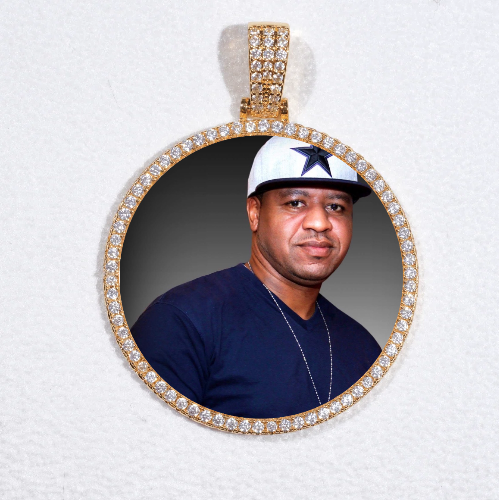 MEDIUM 3D CIRCLE CUSTOM PICTURE PENDANT