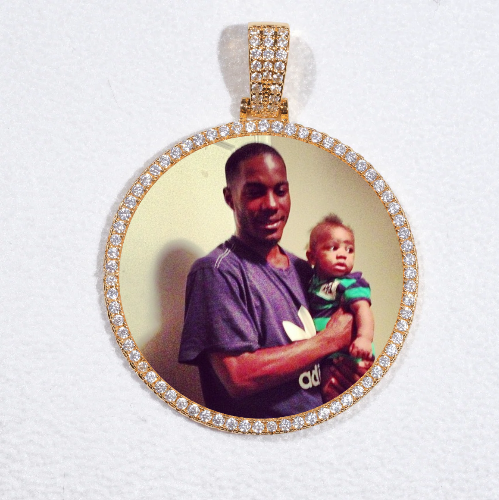 MEDIUM 3D CIRCLE CUSTOM PICTURE PENDANT