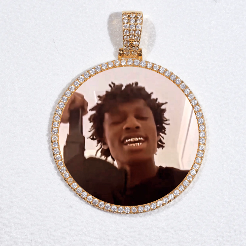 MEDIUM 3D CIRCLE CUSTOM PICTURE PENDANT