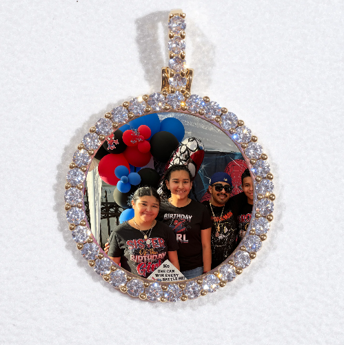 3D CIRCLE CUSTOM PICTURE PENDANT SMALL SIZE
