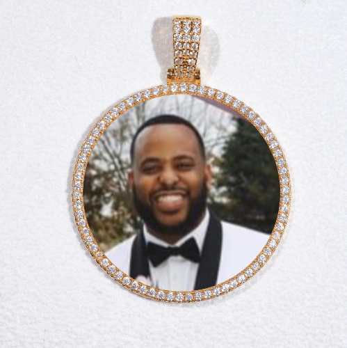 MEDIUM 3D CIRCLE CUSTOM PICTURE PENDANT