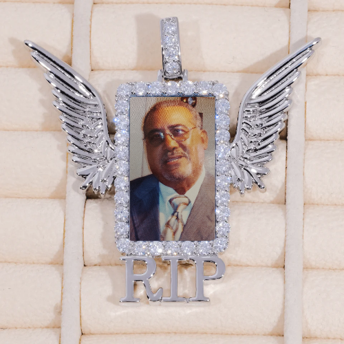RIP WING 3D CUSTOM PICTURE PENDANT
