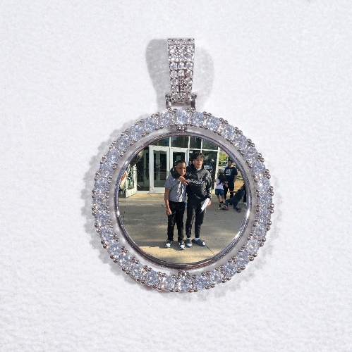 3D Spinning 2-Faced Custom Picture Pendant