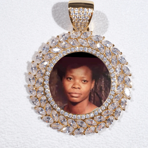 Large 3D Wheat Ear Custom Picture Pendant