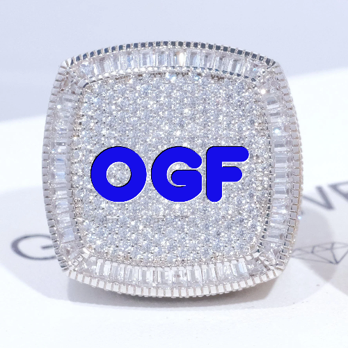 CUSTOM LETTER 3D ICED RING