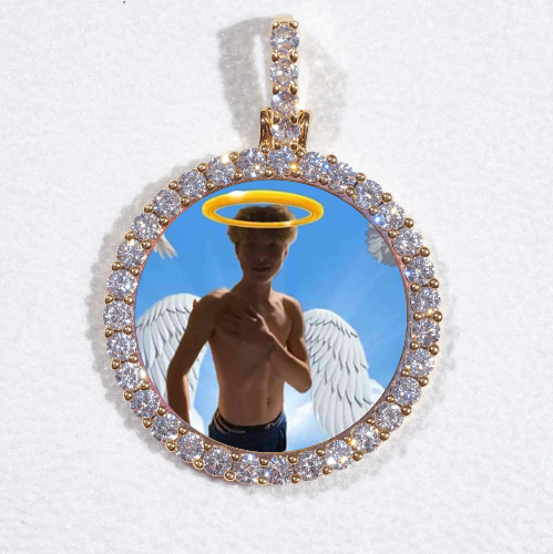 3D CIRCLE CUSTOM PICTURE PENDANT SMALL SIZE