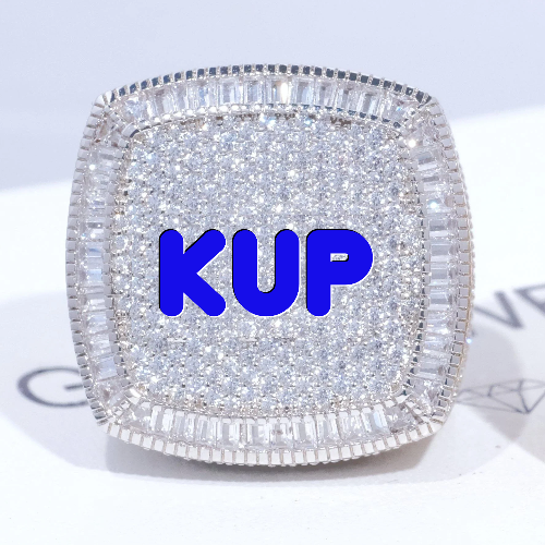 CUSTOM LETTER 3D ICED RING