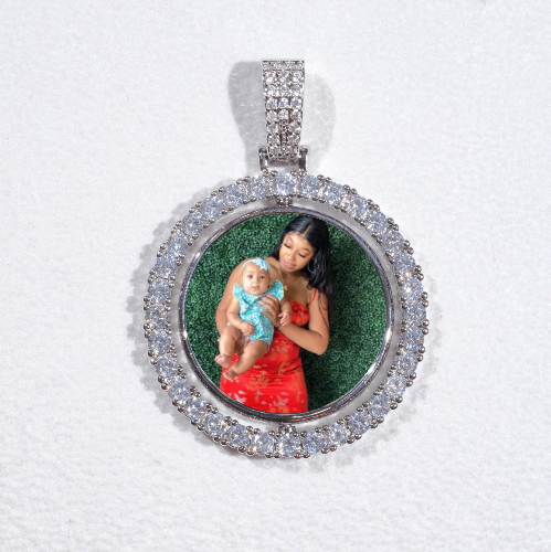 3D Spinning 2-Faced Custom Picture Pendant