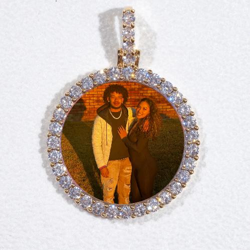 3D CIRCLE CUSTOM PICTURE PENDANT SMALL SIZE