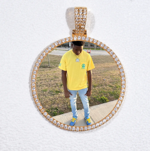 MEDIUM 3D CIRCLE CUSTOM PICTURE PENDANT