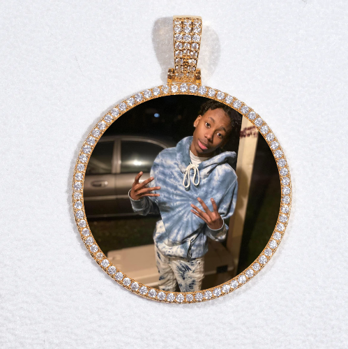 MEDIUM 3D CIRCLE CUSTOM PICTURE PENDANT