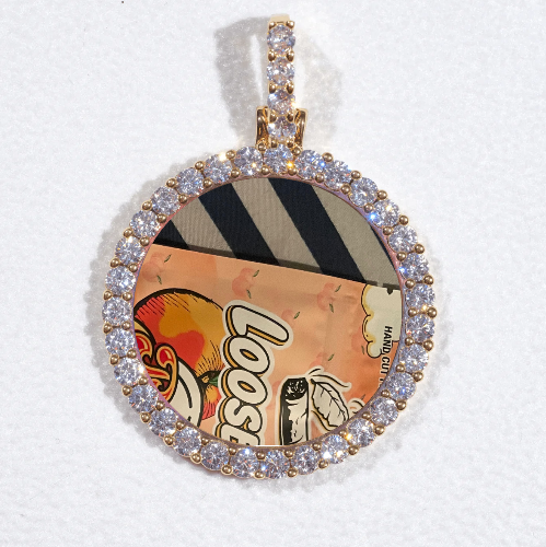 3D CIRCLE CUSTOM PICTURE PENDANT SMALL SIZE