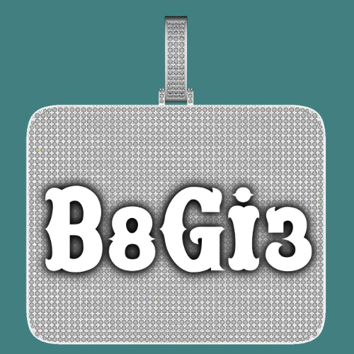 CUSTOM LETTER NECKLACE 3D BIG SQUARE