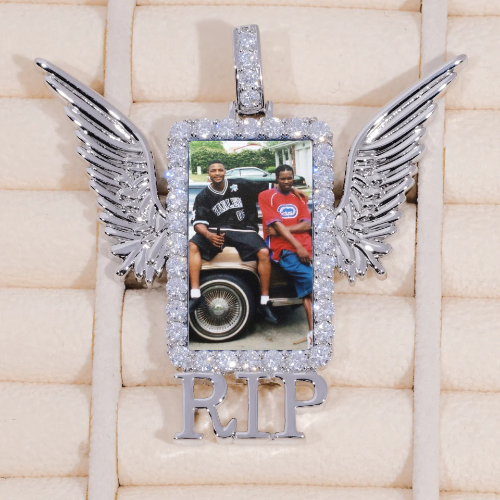 RIP WING 3D CUSTOM PICTURE PENDANT