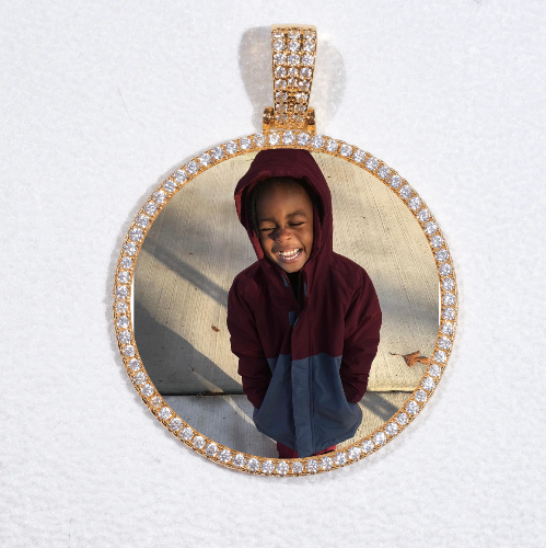 MEDIUM 3D CIRCLE CUSTOM PICTURE PENDANT