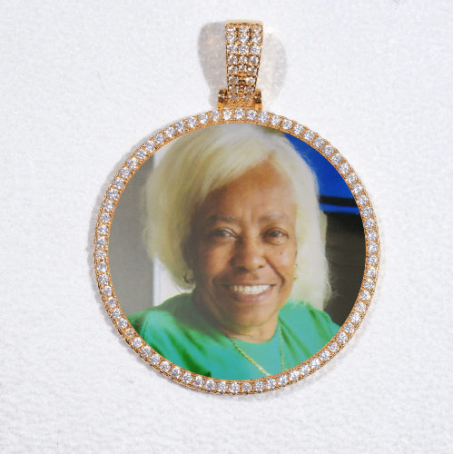 MEDIUM 3D CIRCLE CUSTOM PICTURE PENDANT