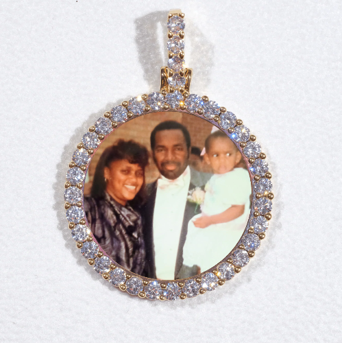 3D CIRCLE CUSTOM PICTURE PENDANT SMALL SIZE