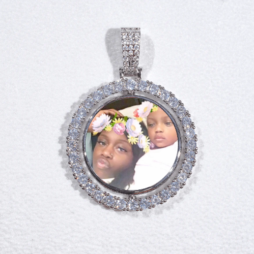 3D Spinning 2-Faced Custom Picture Pendant