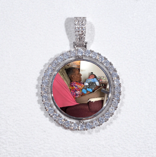 3D Spinning 2-Faced Custom Picture Pendant