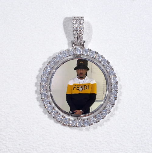 3D Spinning 2-Faced Custom Picture Pendant