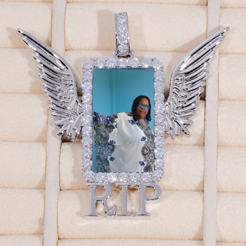 RIP WING 3D CUSTOM PICTURE PENDANT