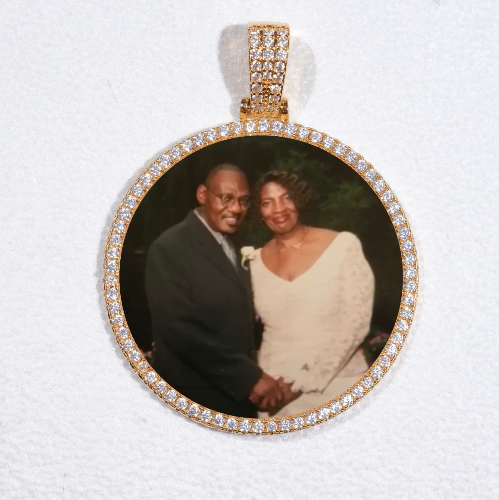 MEDIUM 3D CIRCLE CUSTOM PICTURE PENDANT