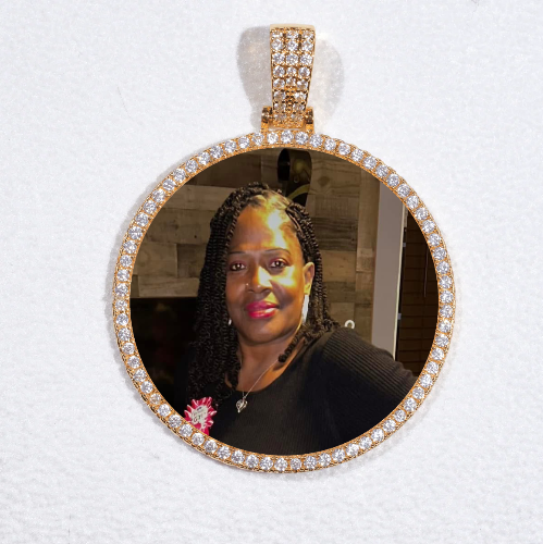 MEDIUM 3D CIRCLE CUSTOM PICTURE PENDANT