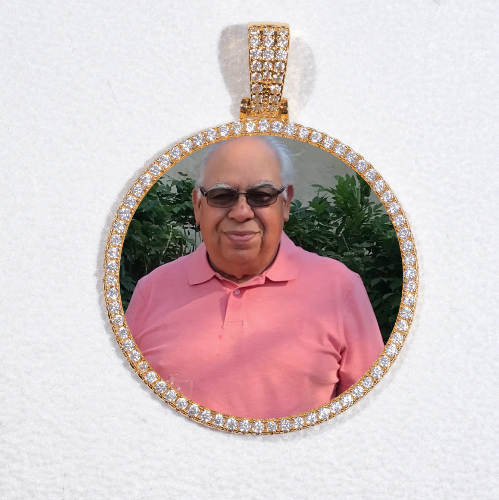 MEDIUM 3D CIRCLE CUSTOM PICTURE PENDANT