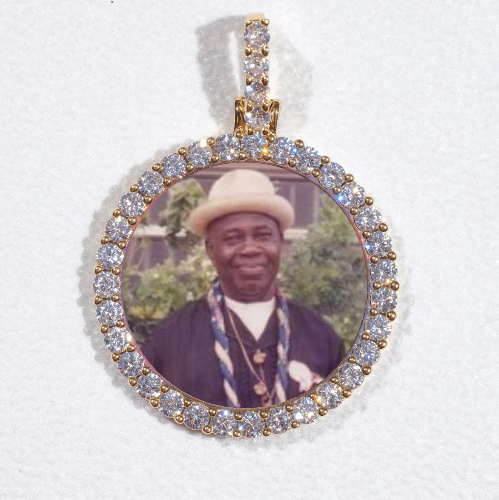 3D CIRCLE CUSTOM PICTURE PENDANT SMALL SIZE