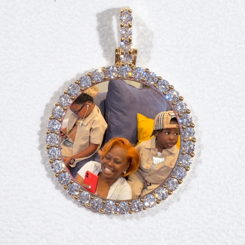 3D CIRCLE CUSTOM PICTURE PENDANT SMALL SIZE