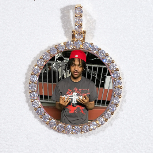 3D CIRCLE CUSTOM PICTURE PENDANT SMALL SIZE
