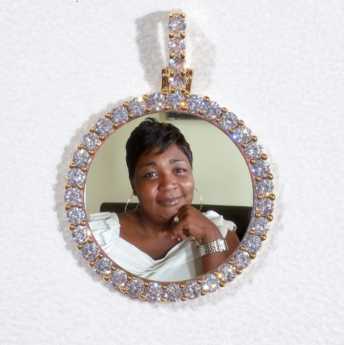 3D CIRCLE CUSTOM PICTURE PENDANT SMALL SIZE