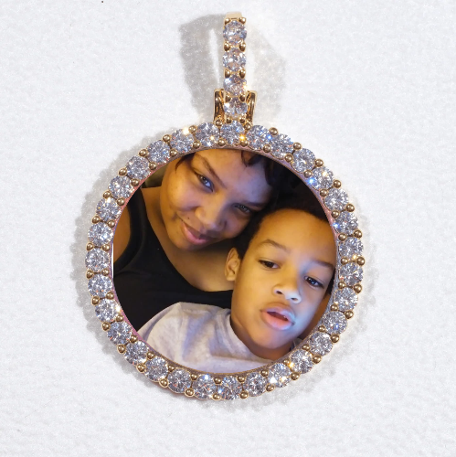 3D CIRCLE CUSTOM PICTURE PENDANT SMALL SIZE