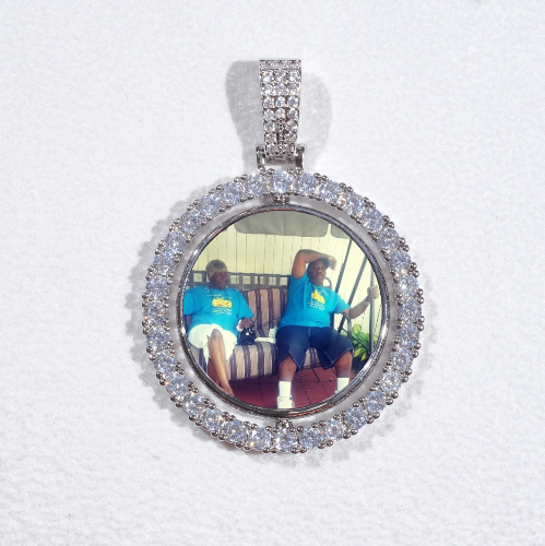 3D Spinning 2-Faced Custom Picture Pendant
