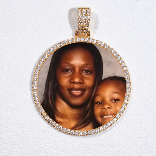 MEDIUM 3D CIRCLE CUSTOM PICTURE PENDANT