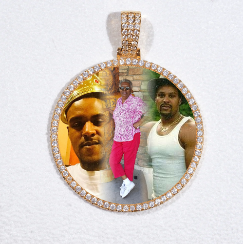 MEDIUM 3D CIRCLE CUSTOM PICTURE PENDANT
