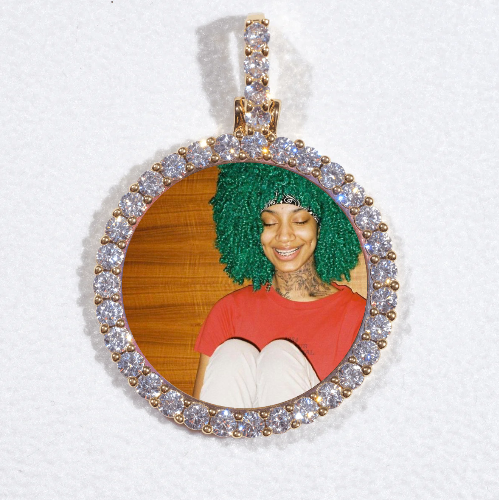 3D CIRCLE CUSTOM PICTURE PENDANT SMALL SIZE