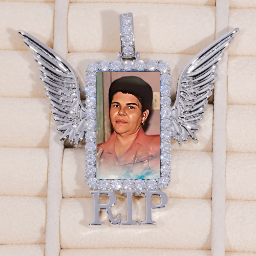 RIP WING 3D CUSTOM PICTURE PENDANT