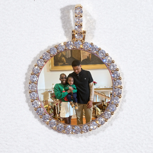 3D CIRCLE CUSTOM PICTURE PENDANT SMALL SIZE