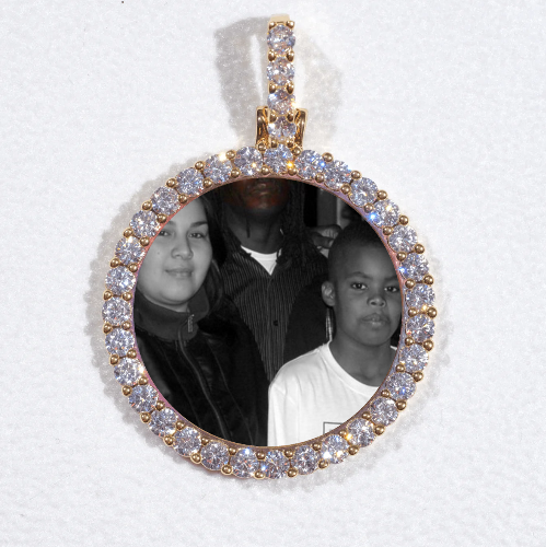 3D CIRCLE CUSTOM PICTURE PENDANT SMALL SIZE