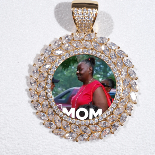 Large 3D Wheat Ear Custom Picture Pendant