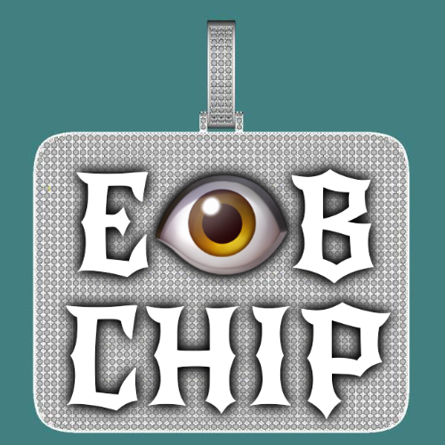 CUSTOM LETTER NECKLACE 3D BIG SQUARE