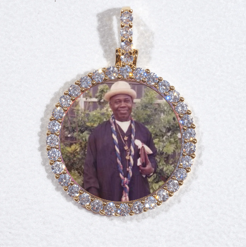 3D CIRCLE CUSTOM PICTURE PENDANT SMALL SIZE