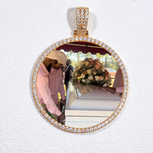 MEDIUM 3D CIRCLE CUSTOM PICTURE PENDANT