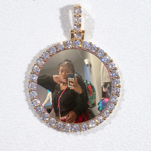 3D CIRCLE CUSTOM PICTURE PENDANT SMALL SIZE