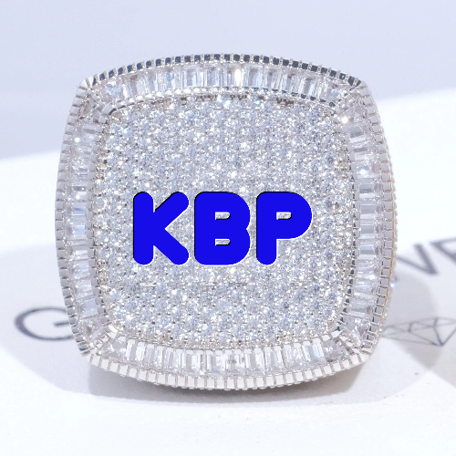 CUSTOM LETTER 3D ICED RING