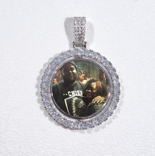 3D Spinning 2-Faced Custom Picture Pendant